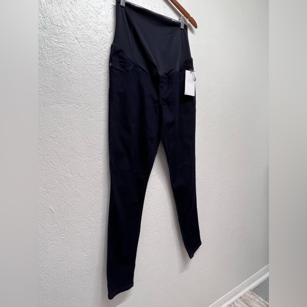 Over Belly Maternity Jeggings - Isabel Maternity Ingrid & Isabel Dark Wash - 8 - Picture 6 of 15